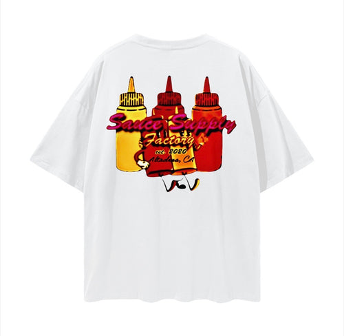 Oversized Front/Back Logo Tee