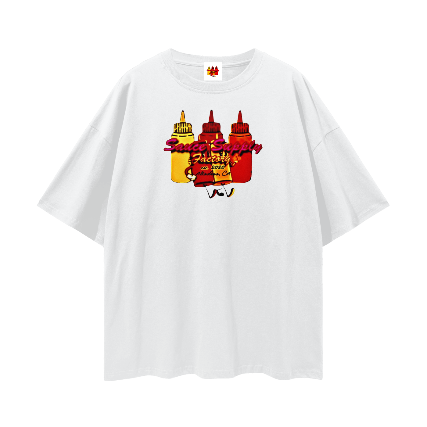 Oversized Front/Back Logo Tee